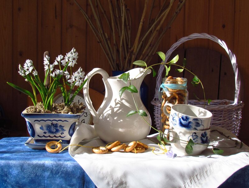 Still Life with Pitcher — Blue