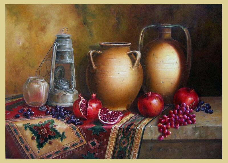 Still Life with Pomegranates