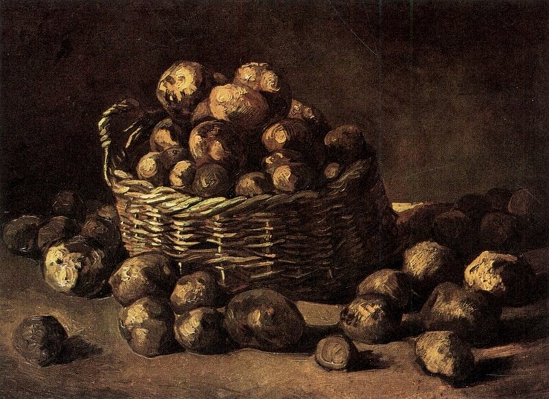 Still life with potatoes