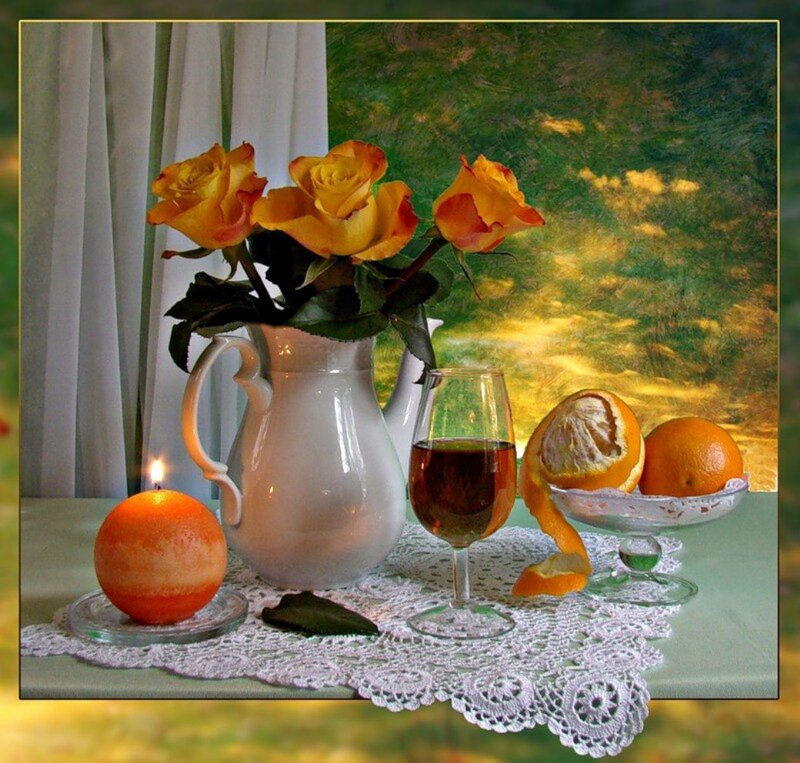 Still Life with Roses and Oranges