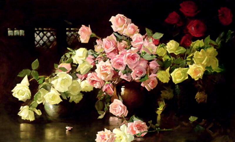 Still life with roses