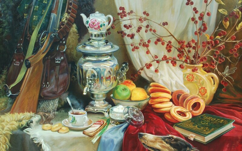Still Life with Samovar — Red, Calm