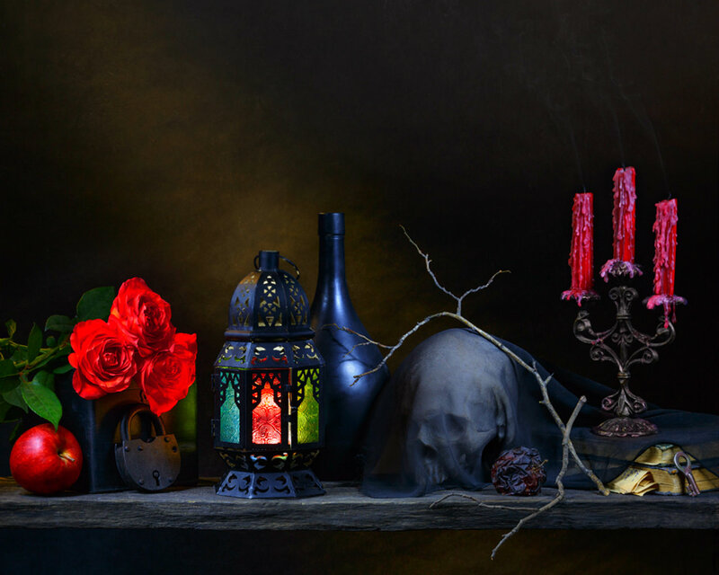 Still Life with Skull — Black