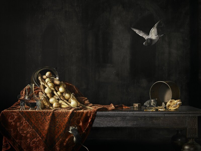 Still Life with Vegetables — Black