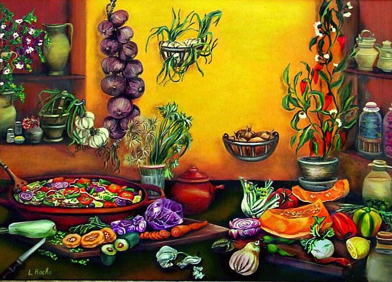 Still Life with Vegetables — Yellow
