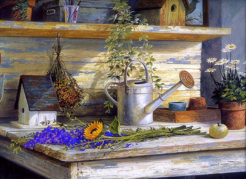 Still Life with Watering Can