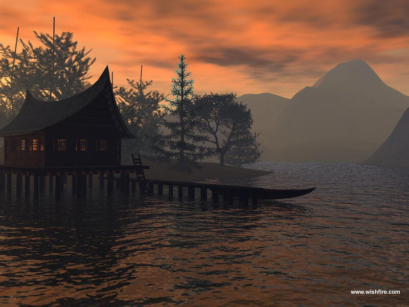 Stilt House on Lake