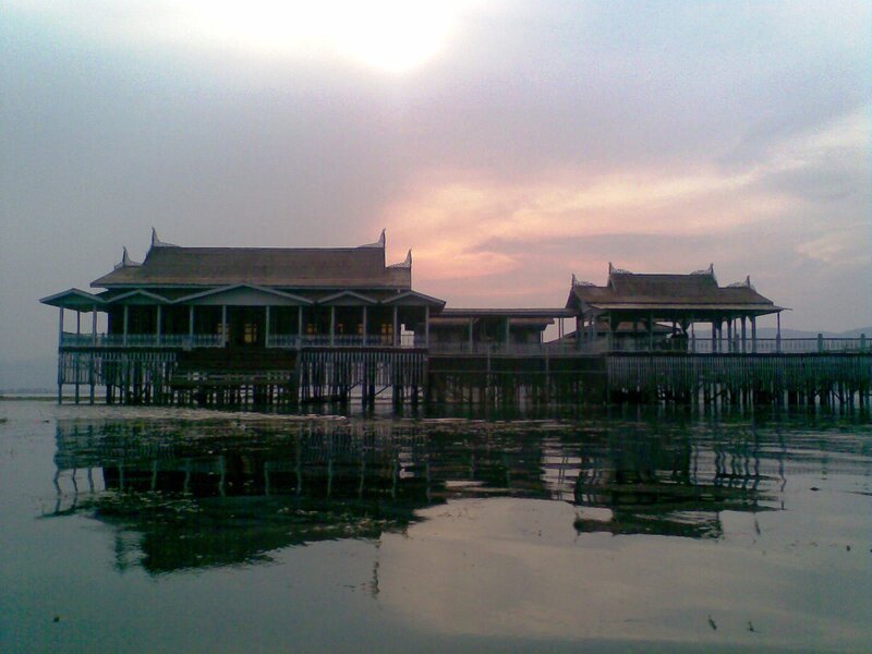Stilted Buildings on Water