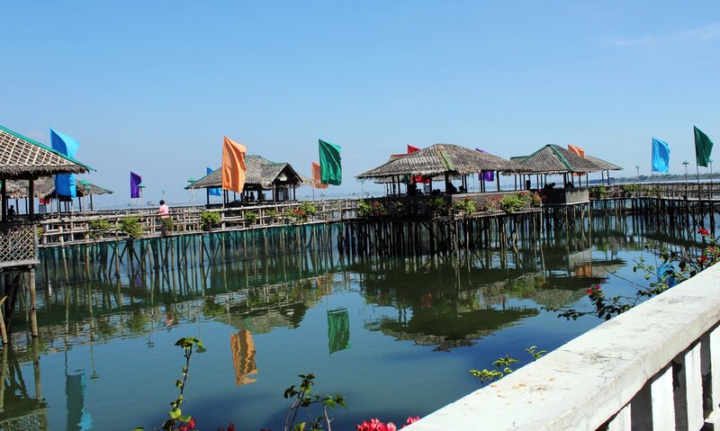 Stilted Huts on Water