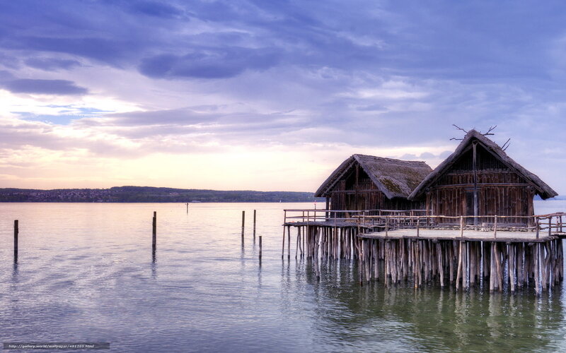 Stilted Wooden Huts