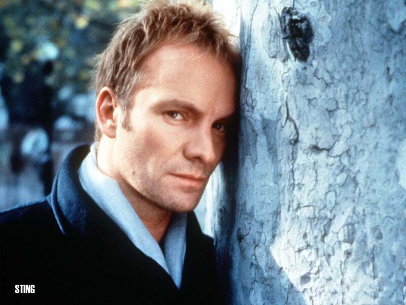 Sting leaning against a tree