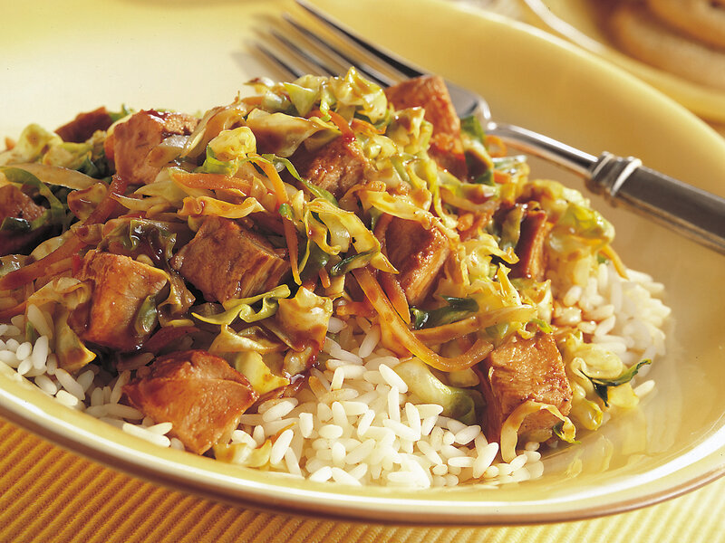 stir-fried pork with cabbage