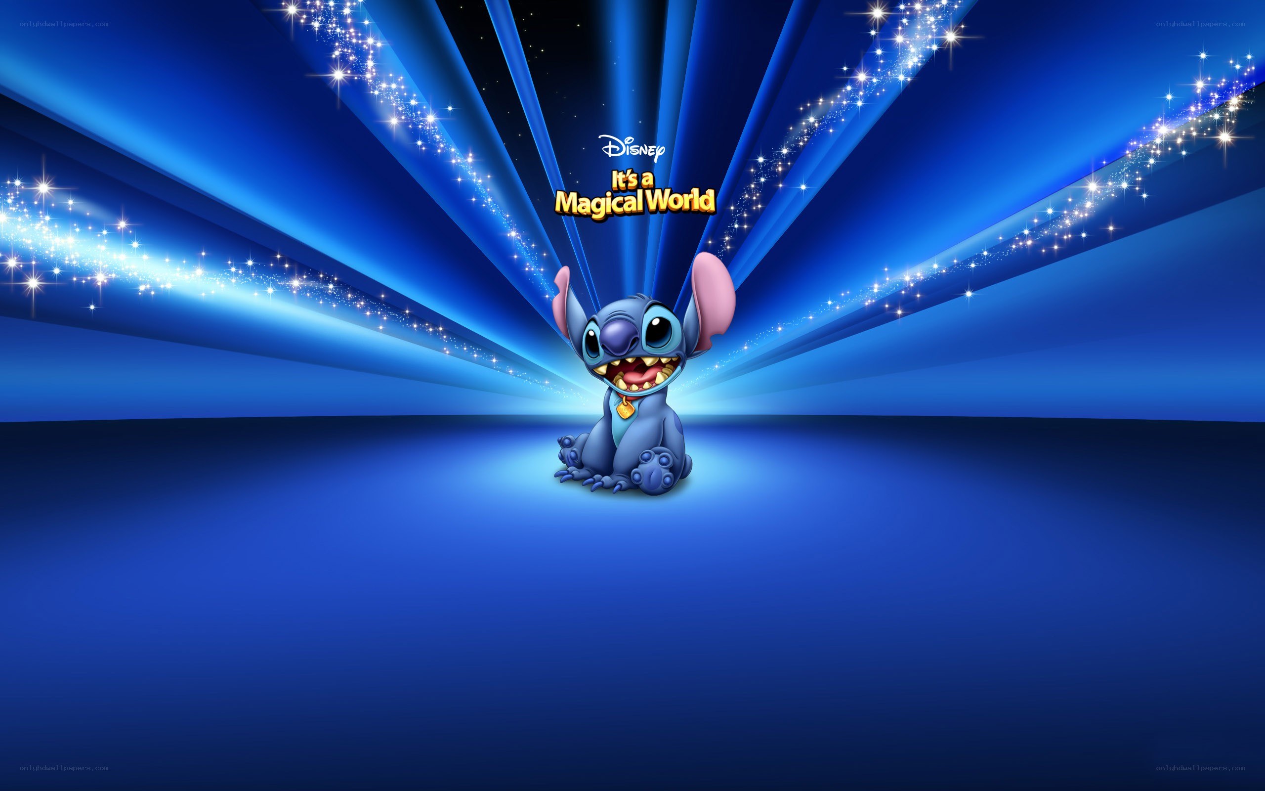 Stitch in a magical world