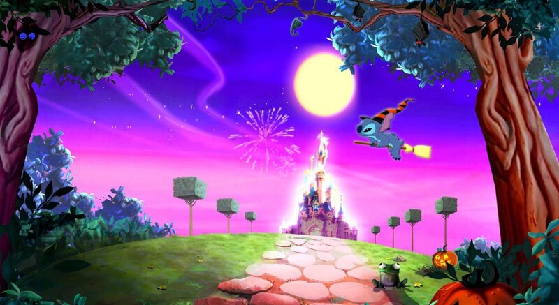 Stitch on a Broomstick — Purple