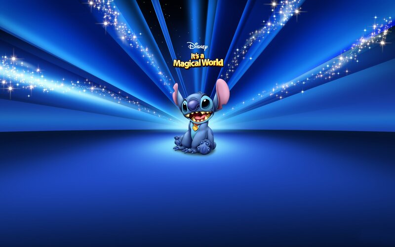 Stitch on Blue Stage