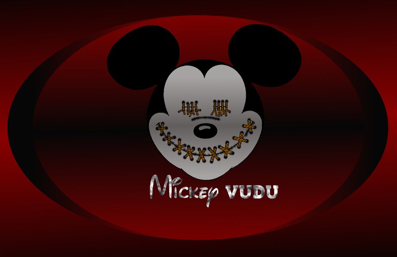 Stitched Mickey Mouse Head
