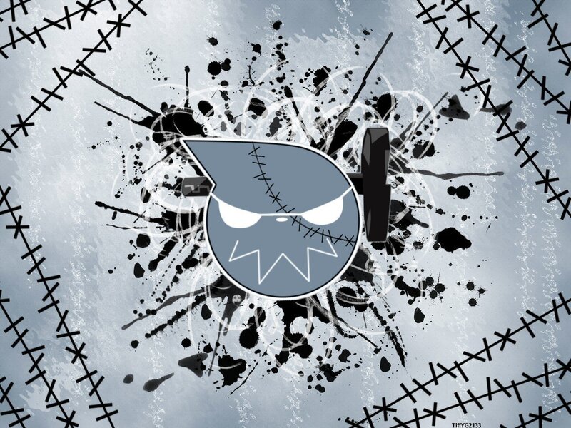 stitched monster logo art