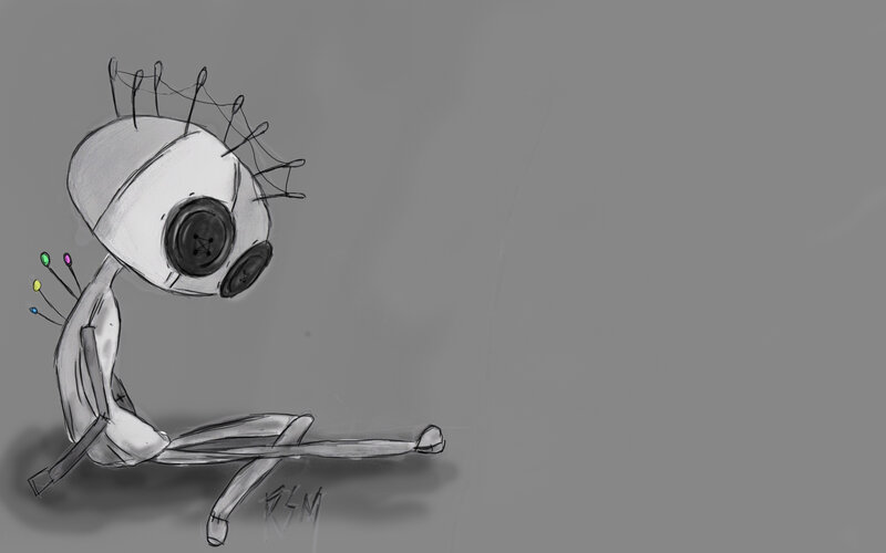 stitched puppet character