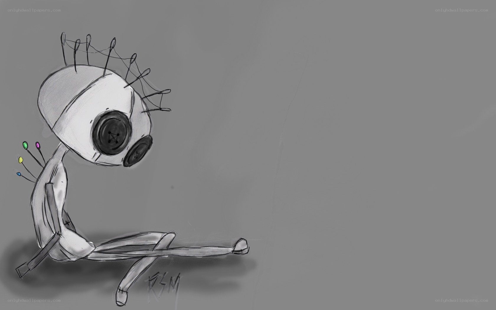 stitched puppet character
