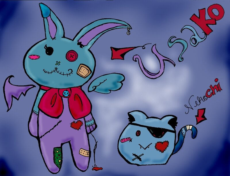 Stitched Rabbit Doll