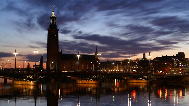 Stockholm City Hall — Blue