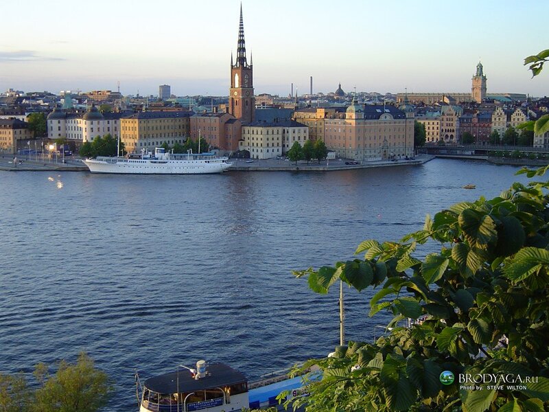 Stockholm cityscape at dusk