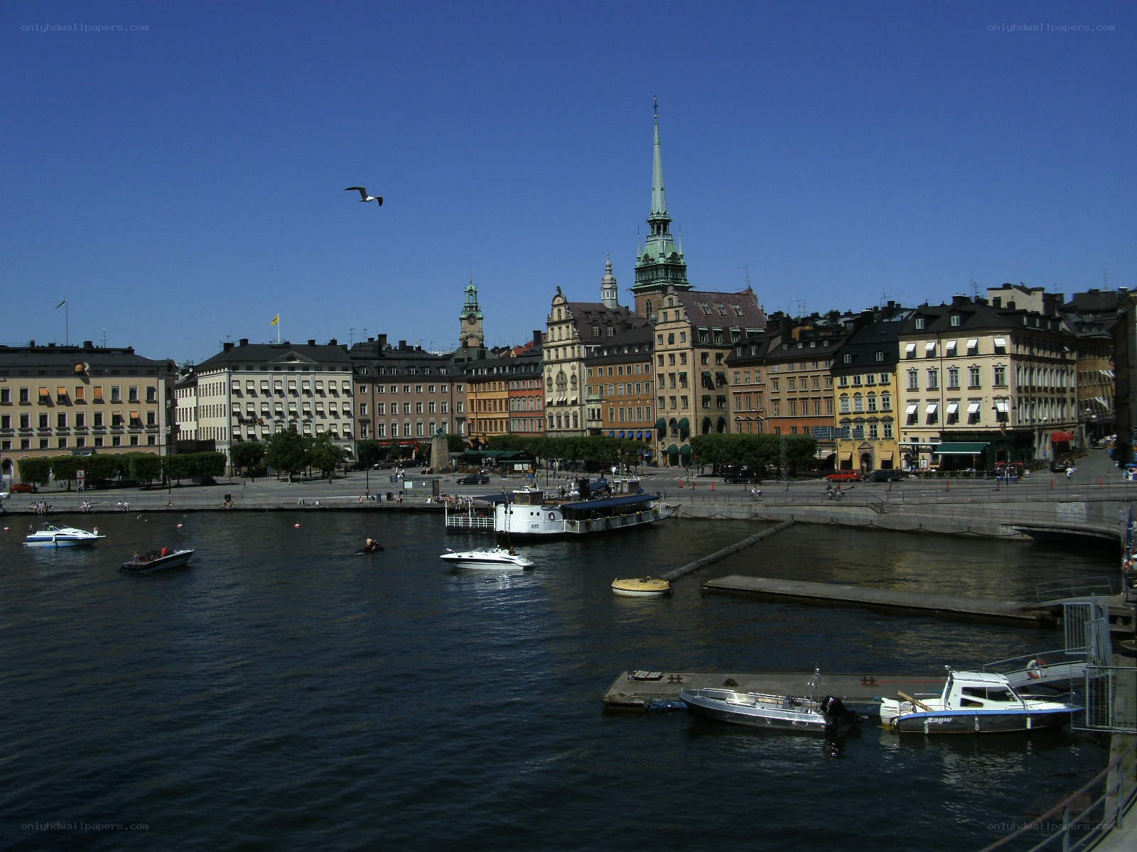 Stockholm harbor view