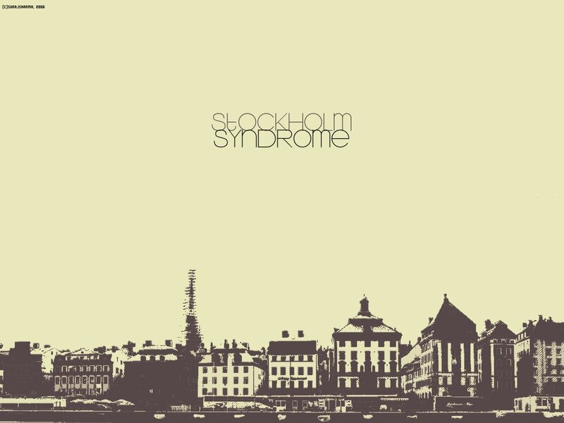 Stockholm skyline silhouette