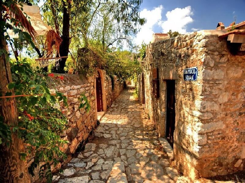 Stone Alley in Village