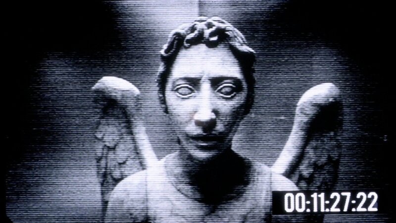 Stone Angel Statue — Black, Dramatic, Photograph, Wings, Digital Display