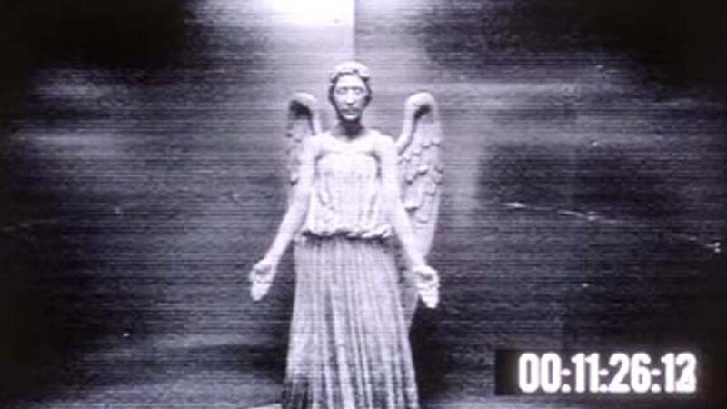 Stone Angel Statue — Black, Eerie