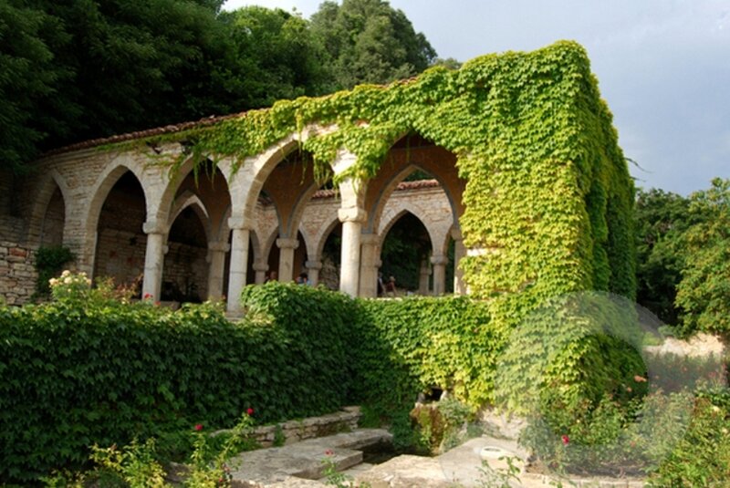 Stone Arcade with Ivy