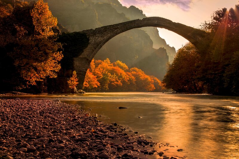 Stone Arch Bridge — Orange