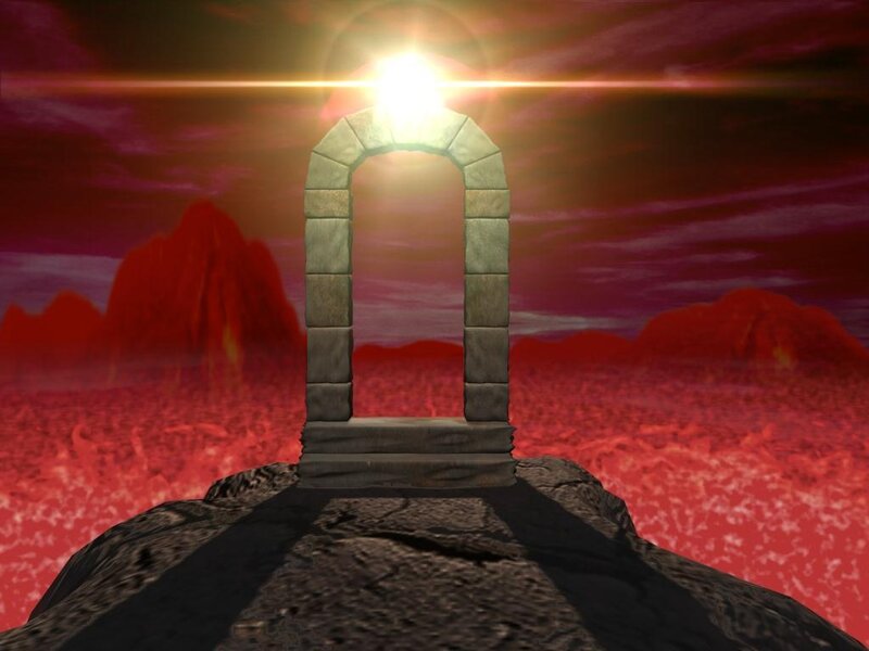 Stone Arch in Lava Field