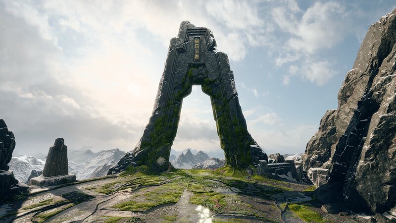 Stone Arch in Mountains