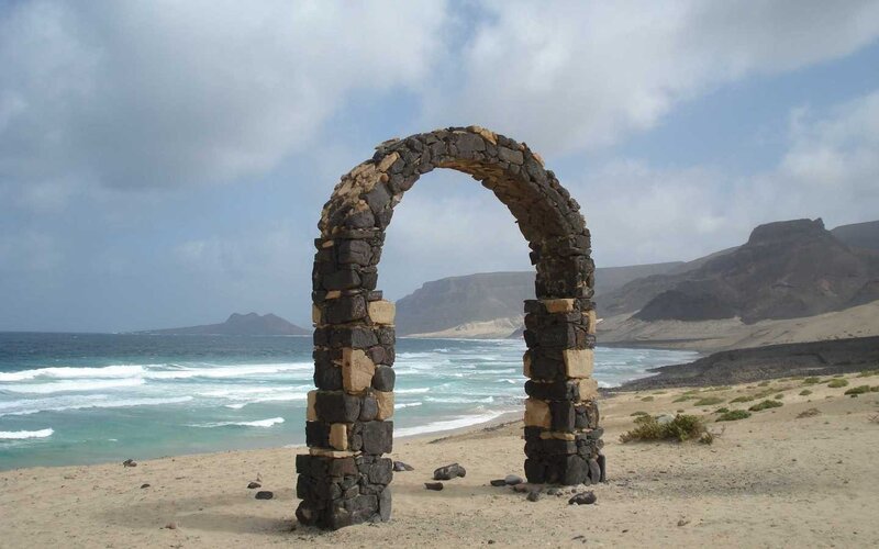 Stone Arch on Beach