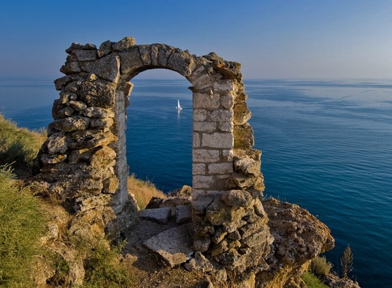 Stone Arch on Cliff