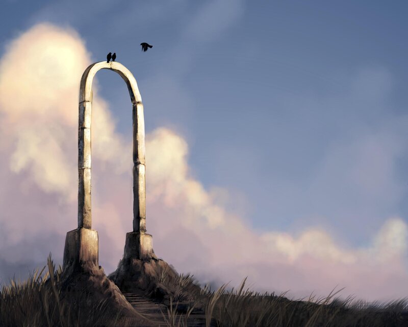 Stone Arch on Hill