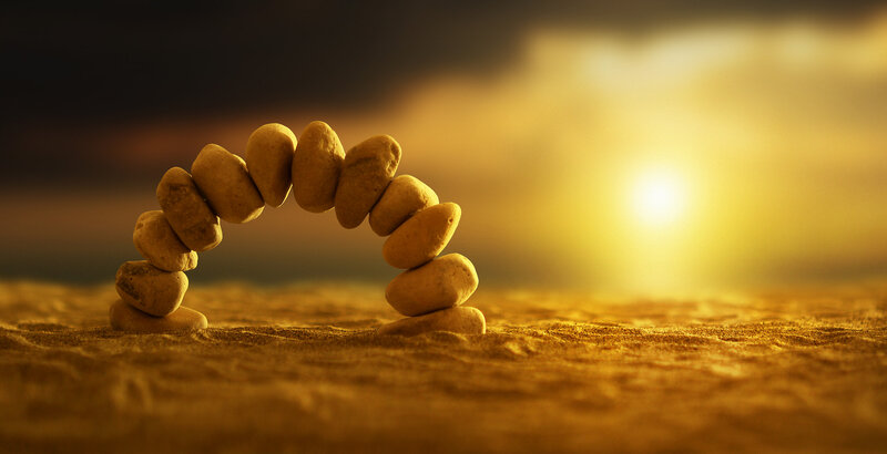 Stone Arch on Sand