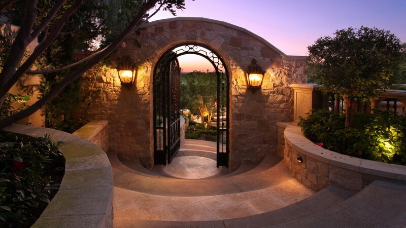 Stone Archway at Dusk