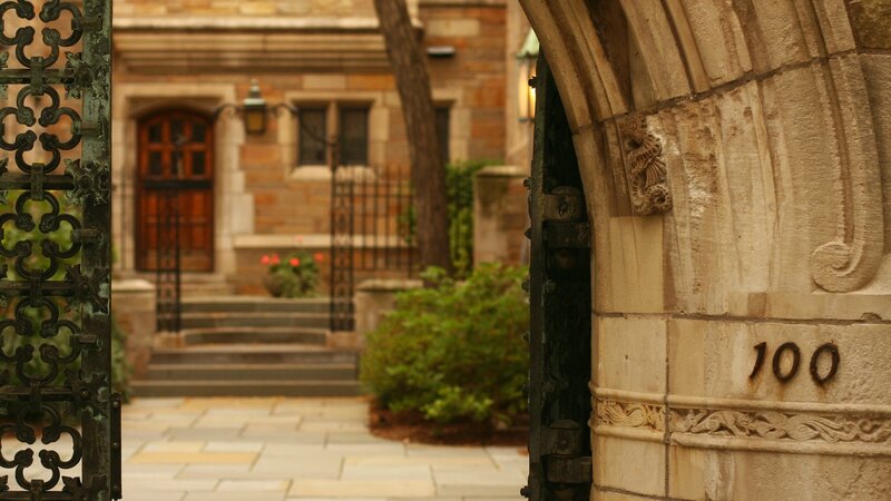 Stone archway entrance to a building