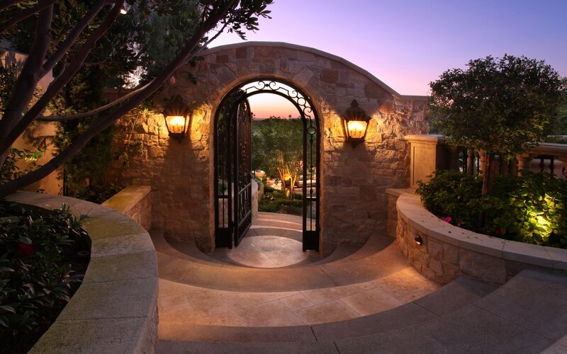 Stone Archway Gate