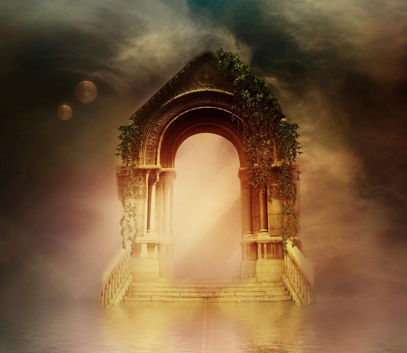 Stone Archway in Water