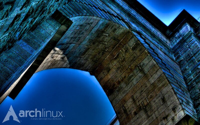 Stone Archway Structure — Blue, Dramatic