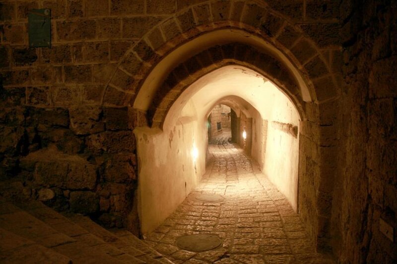 Stone archway tunnel
