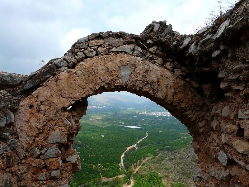 Stone Archway View — Brown