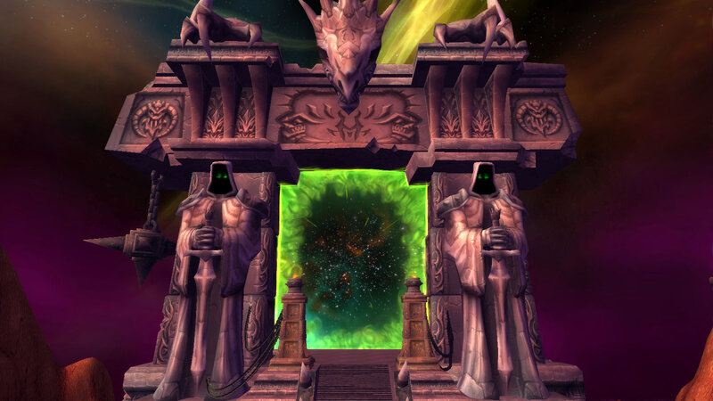 Stone Archway with Glowing Portal