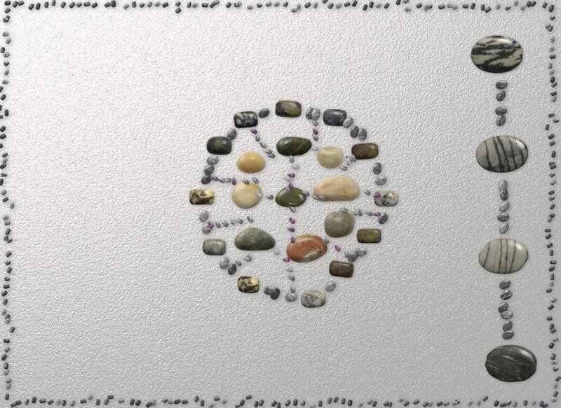 Stone Arrangement on Sand
