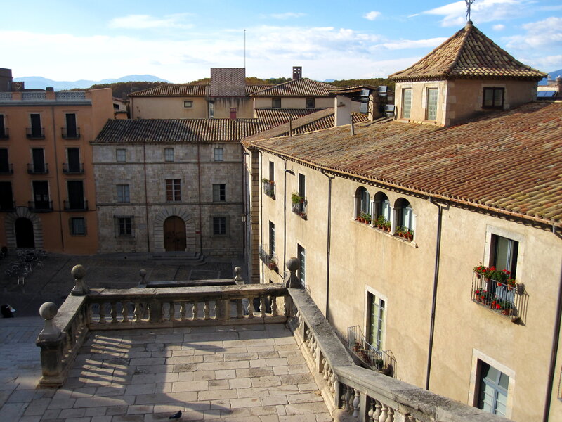 Stone Balcony Overlooking Courtyard