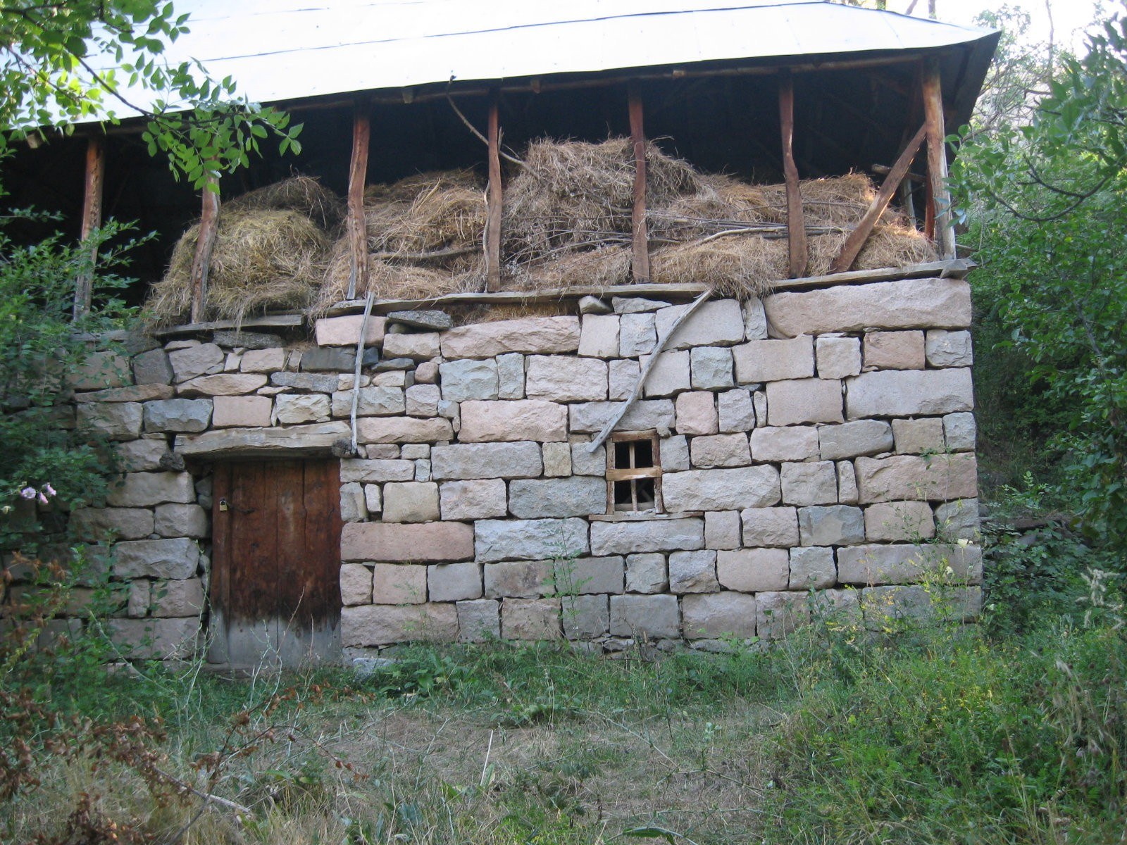 Stone barn with hay loft